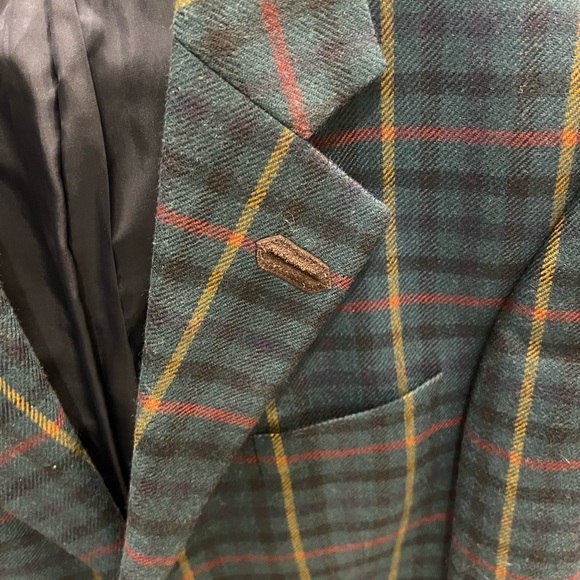 Men’s plaid tartan sport coat - Picture 2 of 7